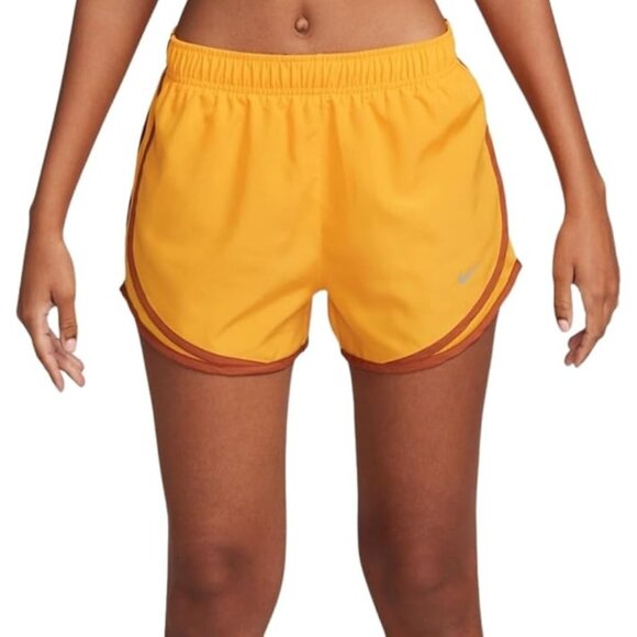 Nike Womens Dri-fit Tempo Track 3.5 in Short CU8890-717 Yellow Size Small - Picture 1 of 6